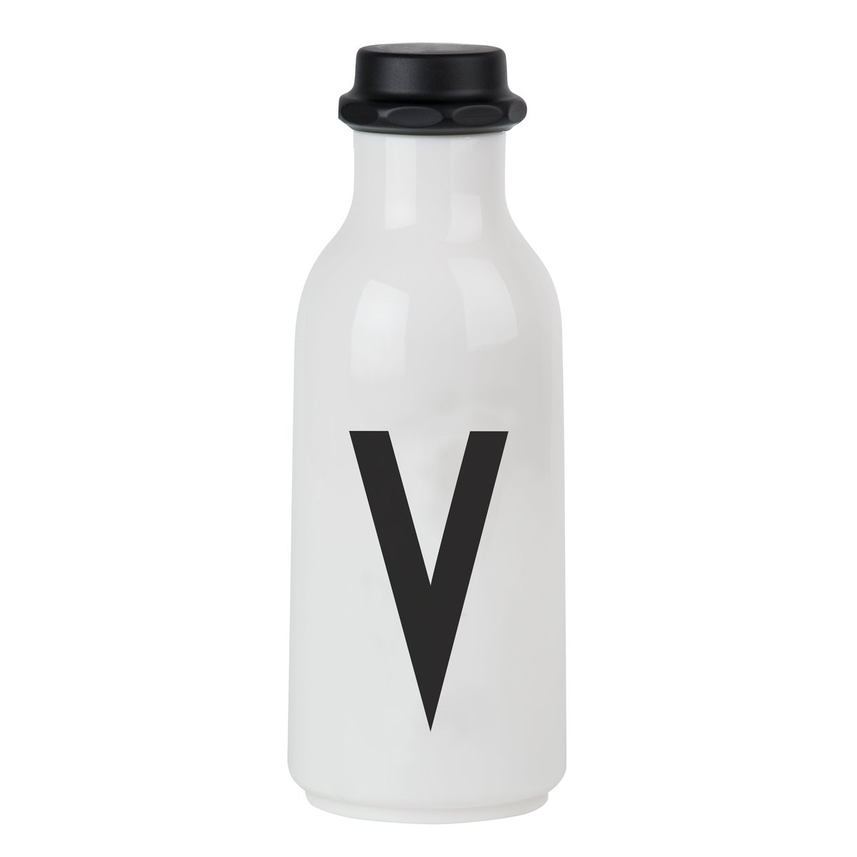 Design Letters Design Letters drinking bottle V | Scandinavian Design | Water bottles | Black