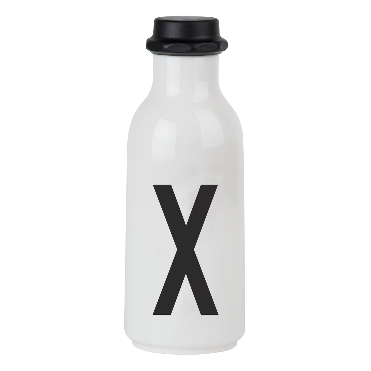 Design Letters drinking bottle X | Scandinavian Design | Water bottles | Black