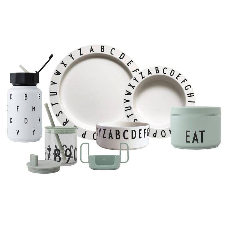Design Letters Eat & Learn Premium gift set, green-white Design Letters