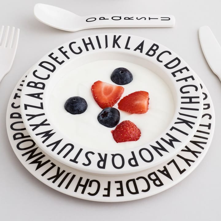 Design Letters Eat & Learn Premium gift set, green-white Design Letters