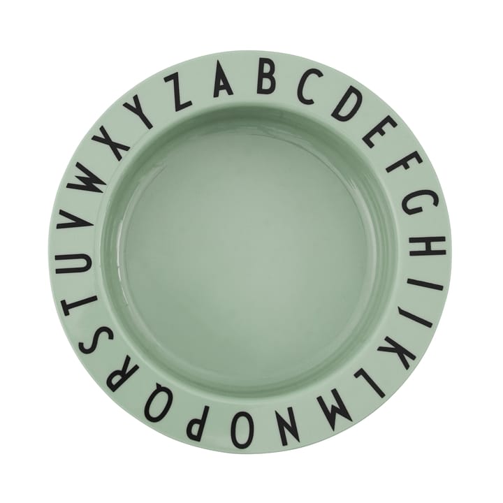 Design Letters Eat&Learn deep  plate - Green - Design Letters
