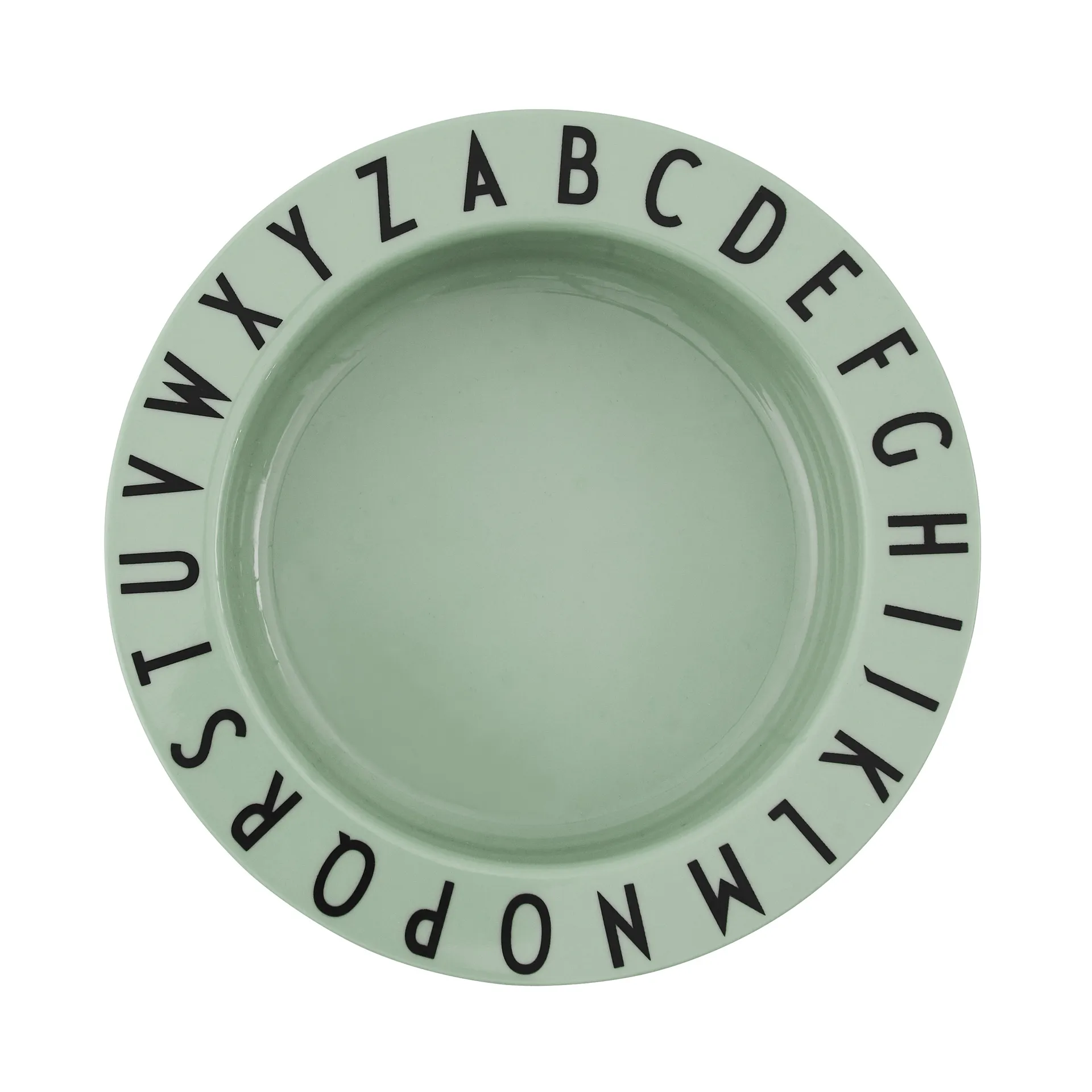 Design Letters Eat&Learn deep plate, Green Design Letters