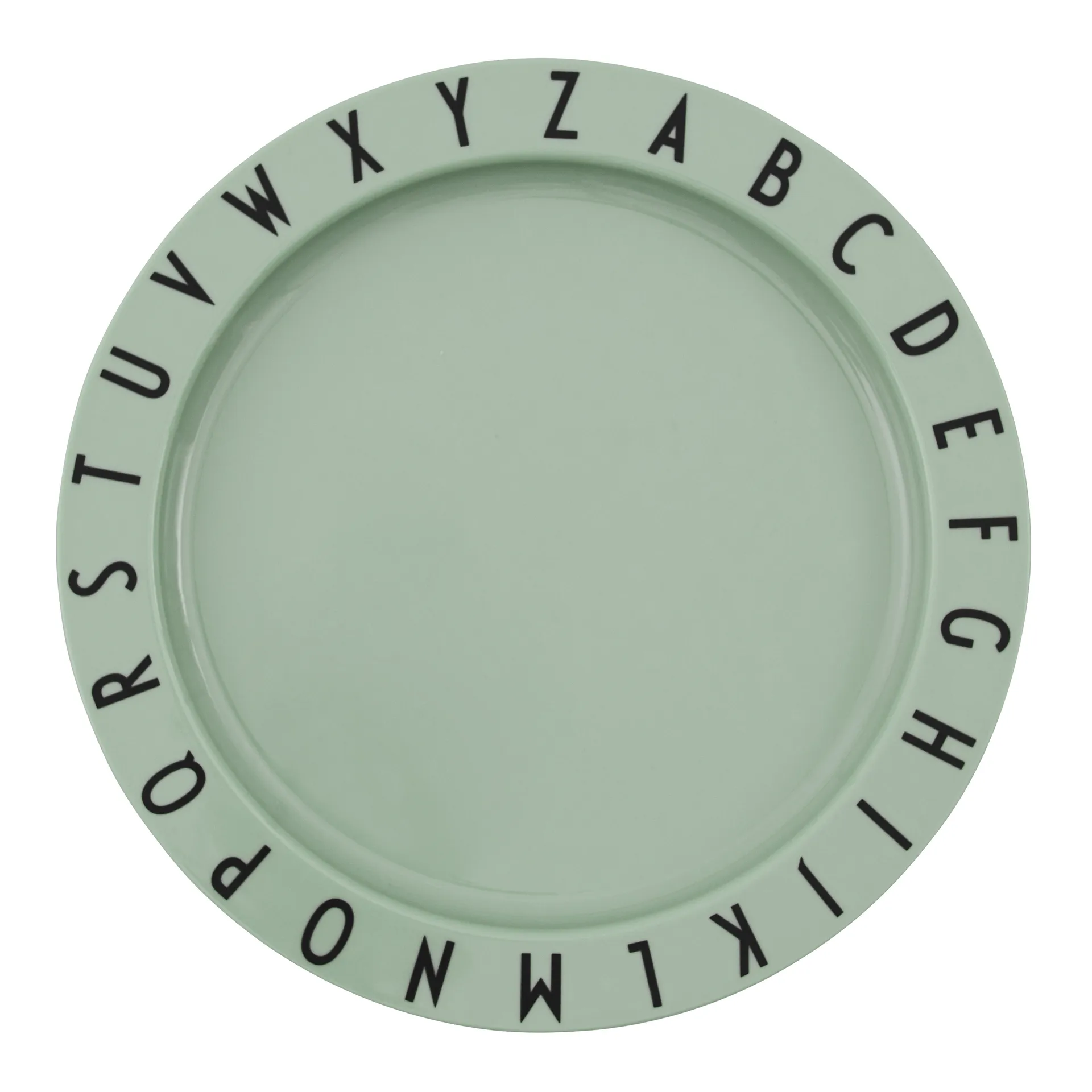 Design Letters Eat&Learn plate, Green Design Letters