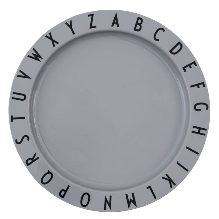 Design Letters Eat&Learn plate - Grey - Design Letters