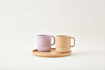 Design Letters favourit plate Ø22 cm - Hygge-beige - Design Letters