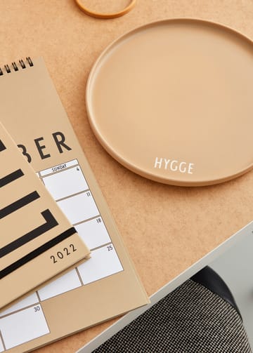 Design Letters favourit plate Ø22 cm - Hygge-beige - Design Letters