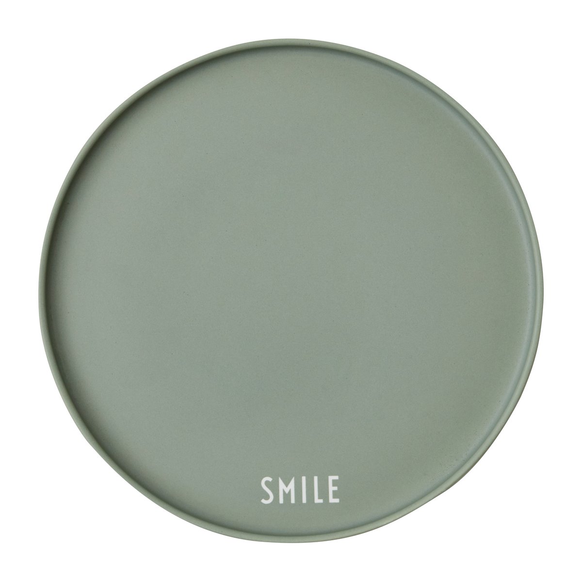Design Letters favourit plate o22 cm Smile-green | Scandinavian Design | Small plates & side plates | Green