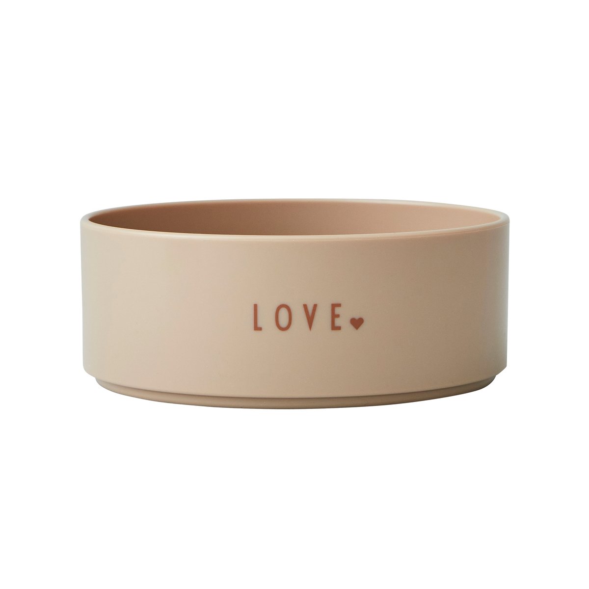 Design Letters favourite bowl mini Love (beige) | Scandinavian Design | Children's tableware | Beige