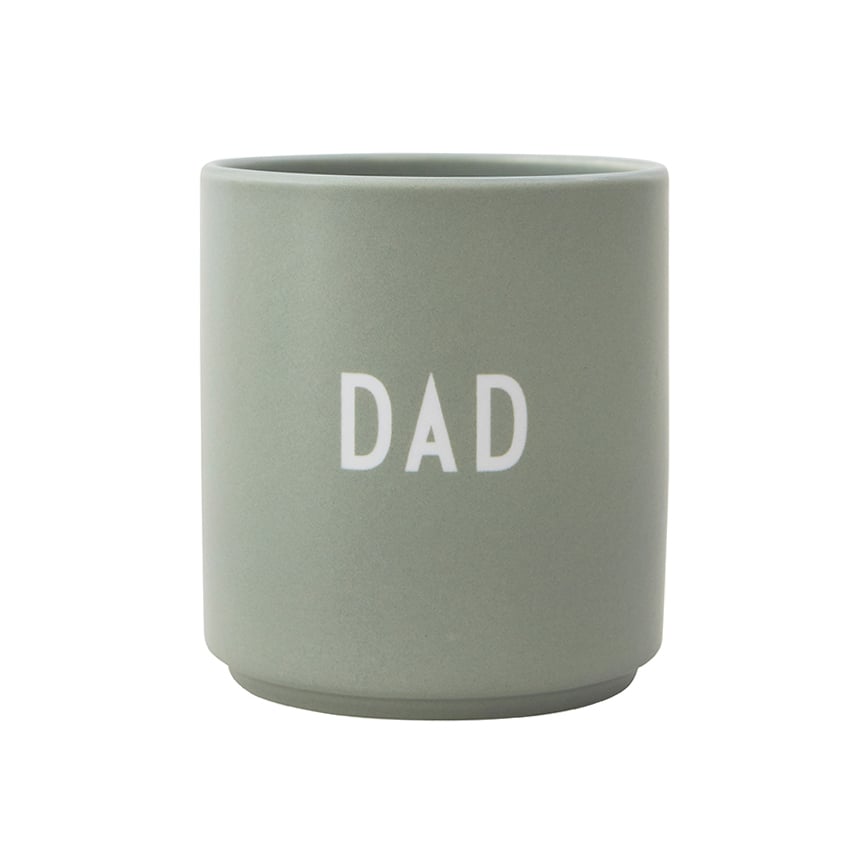 Design Letters favourite cup 25 cl Dad/Love-green | Scandinavian Design | Coffee cups | Green
