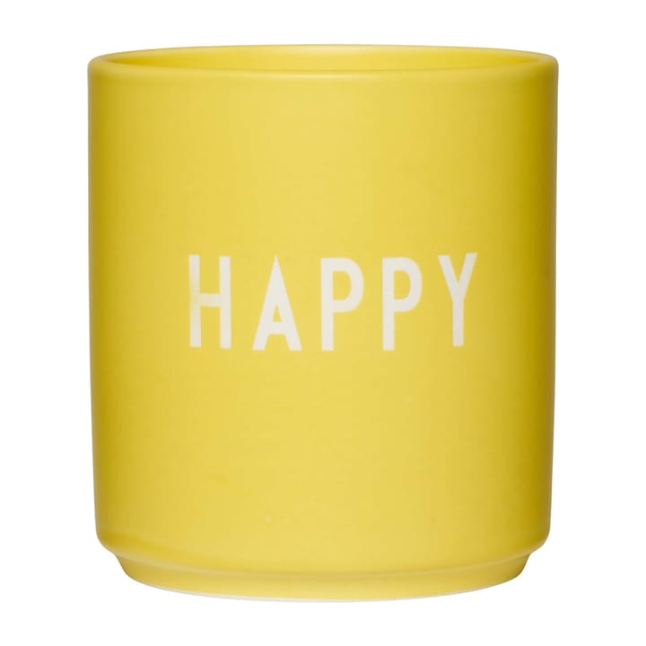 Design Letters favourite cup 25 cl - Happy-yellow - Design Letters