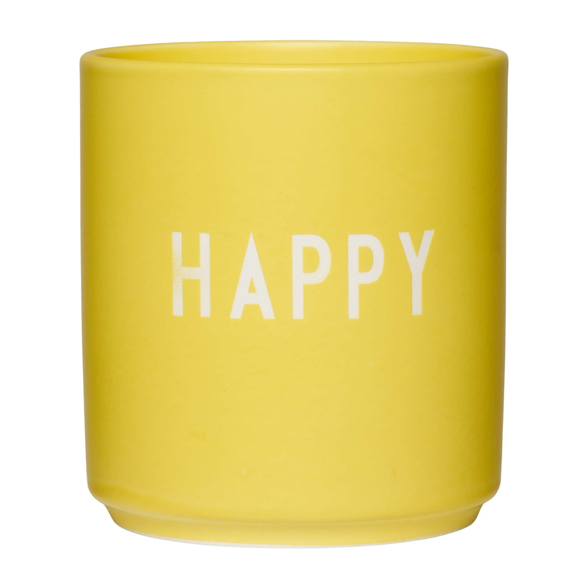 Design Letters favourite cup 25 cl Happy-yellow | Scandinavian Design | Coffee cups | Yellow