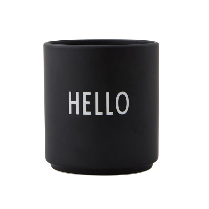 Design Letters favourite cup 25 cl - hello (Black) - Design Letters