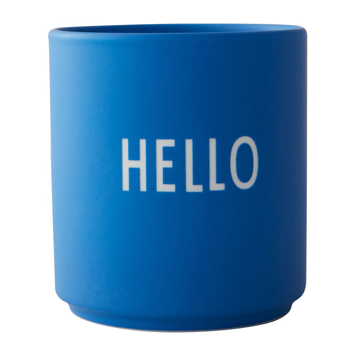 Design Letters favourite cup 25 cl Hello-cobalt blue