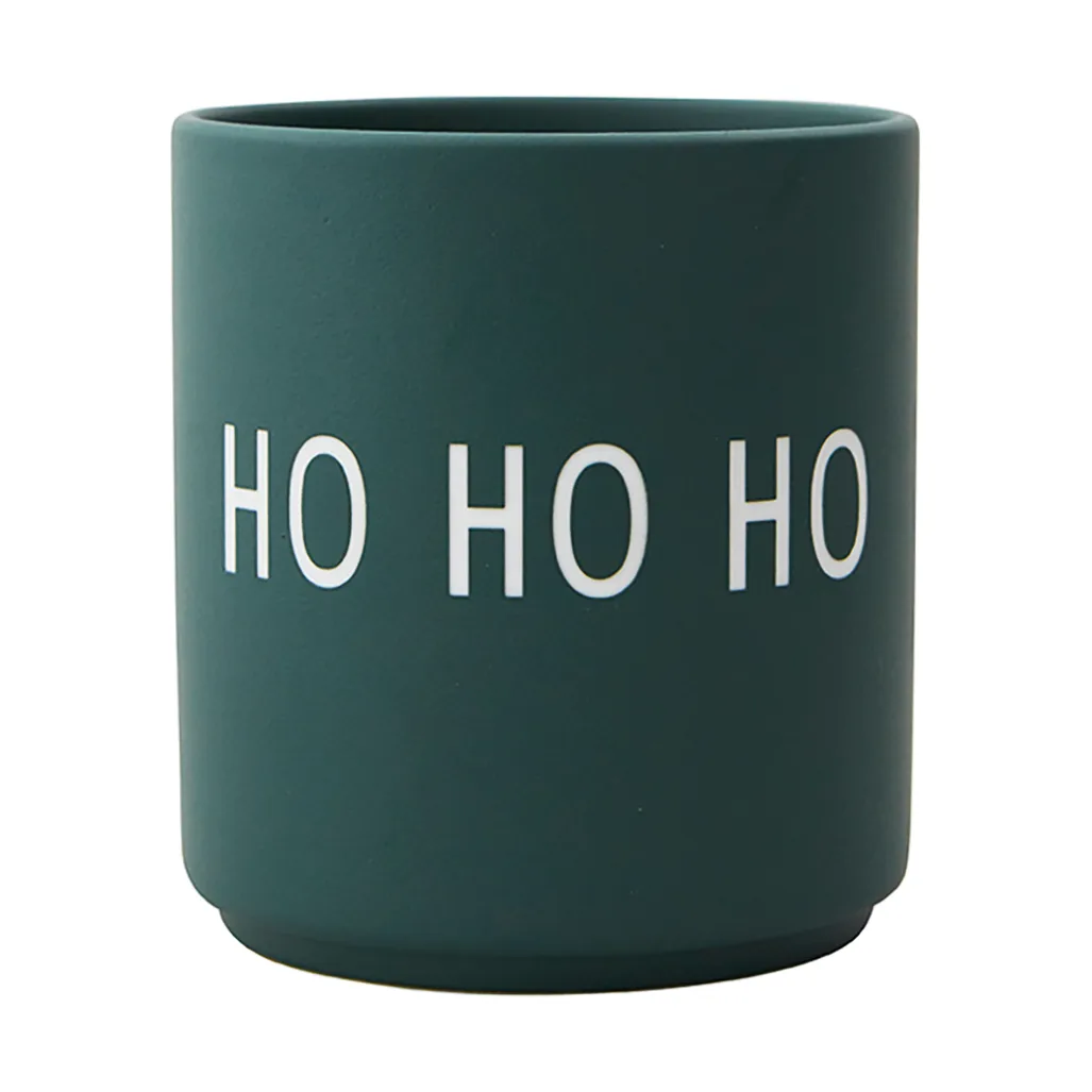 Design Letters favourite cup 25 cl, Ho ho ho-dark green Design Letters