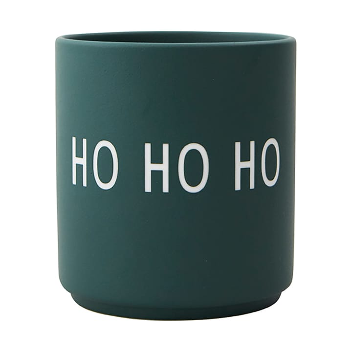 Design Letters favourite cup 25 cl - Ho ho ho-dark green - Design Letters