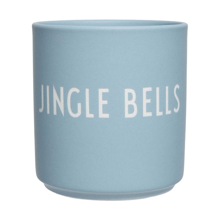 Design Letters favourite cup 25 cl - Jingle bells-light blue - Design Letters