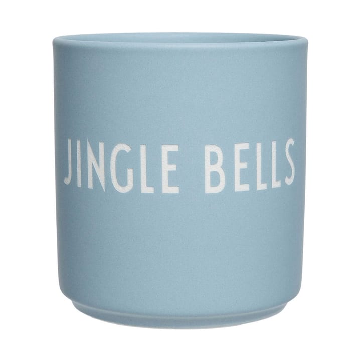 Design Letters favourite cup 25 cl - Jingle bells-light blue - Design Letters