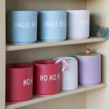 Design Letters favourite cup 25 cl - Jingle bells-light blue - Design Letters