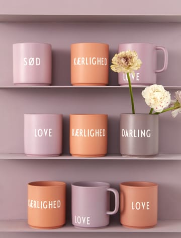 Design Letters favourite cup 25 cl - Kærlighed-peach - Design Letters