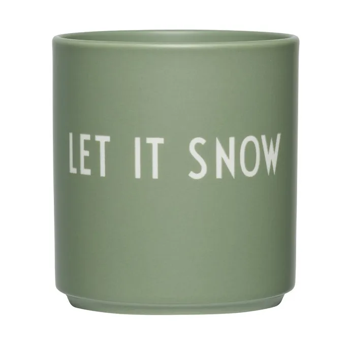 Design Letters favourite cup 25 cl, Let it snow Design Letters
