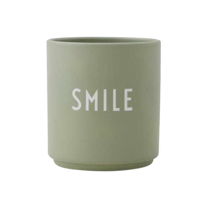 Design Letters favourite cup 25 cl, smile (Green) Design Letters