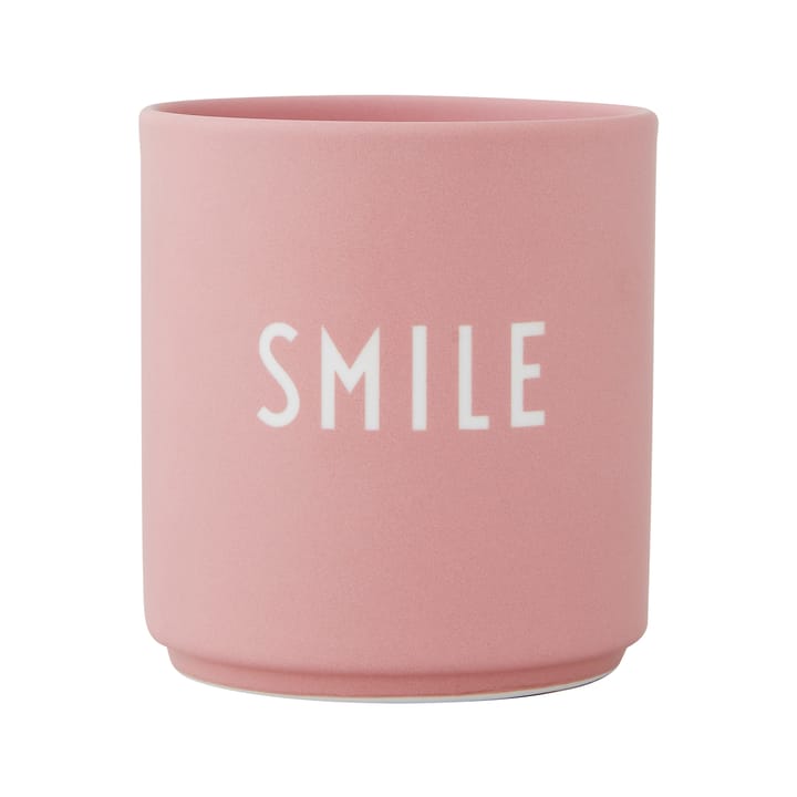 Design Letters favourite cup 25 cl - Smile-old rose - Design Letters