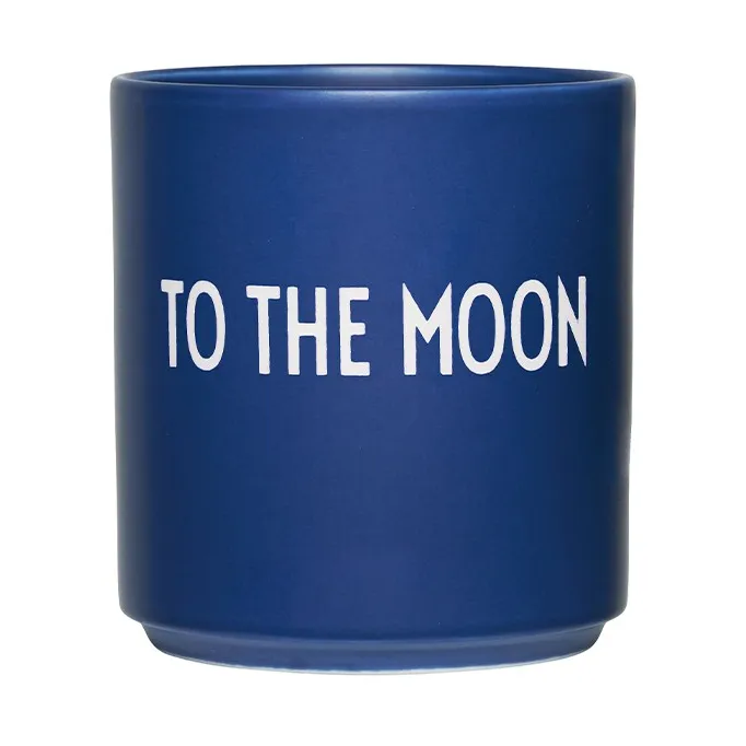 Design Letters favourite cup 25 cl To the moon | Scandinavian Design | Coffee cups | Blue