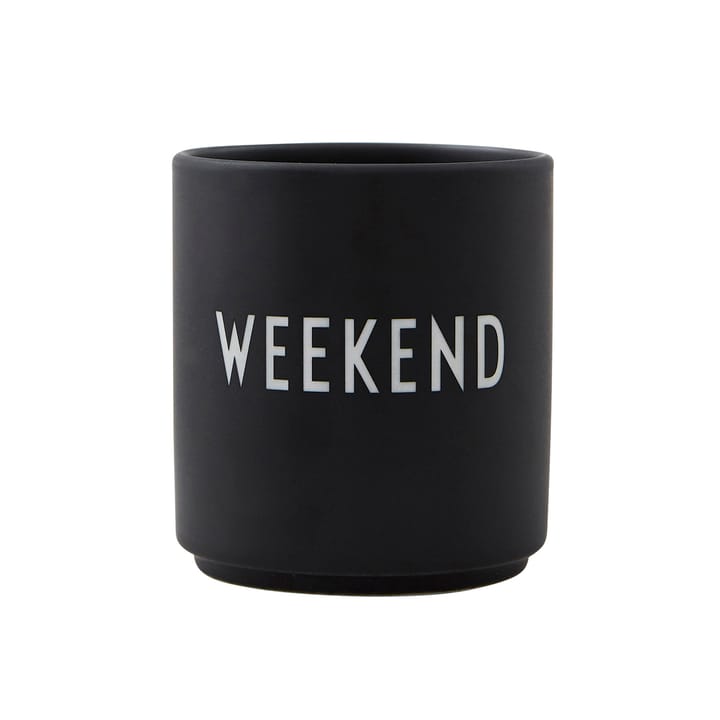 Design Letters favourite cup 25 cl - Weekend-black - Design Letters