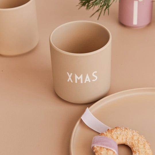 Design Letters favourite cup 25 cl - Xmas-beige - Design Letters