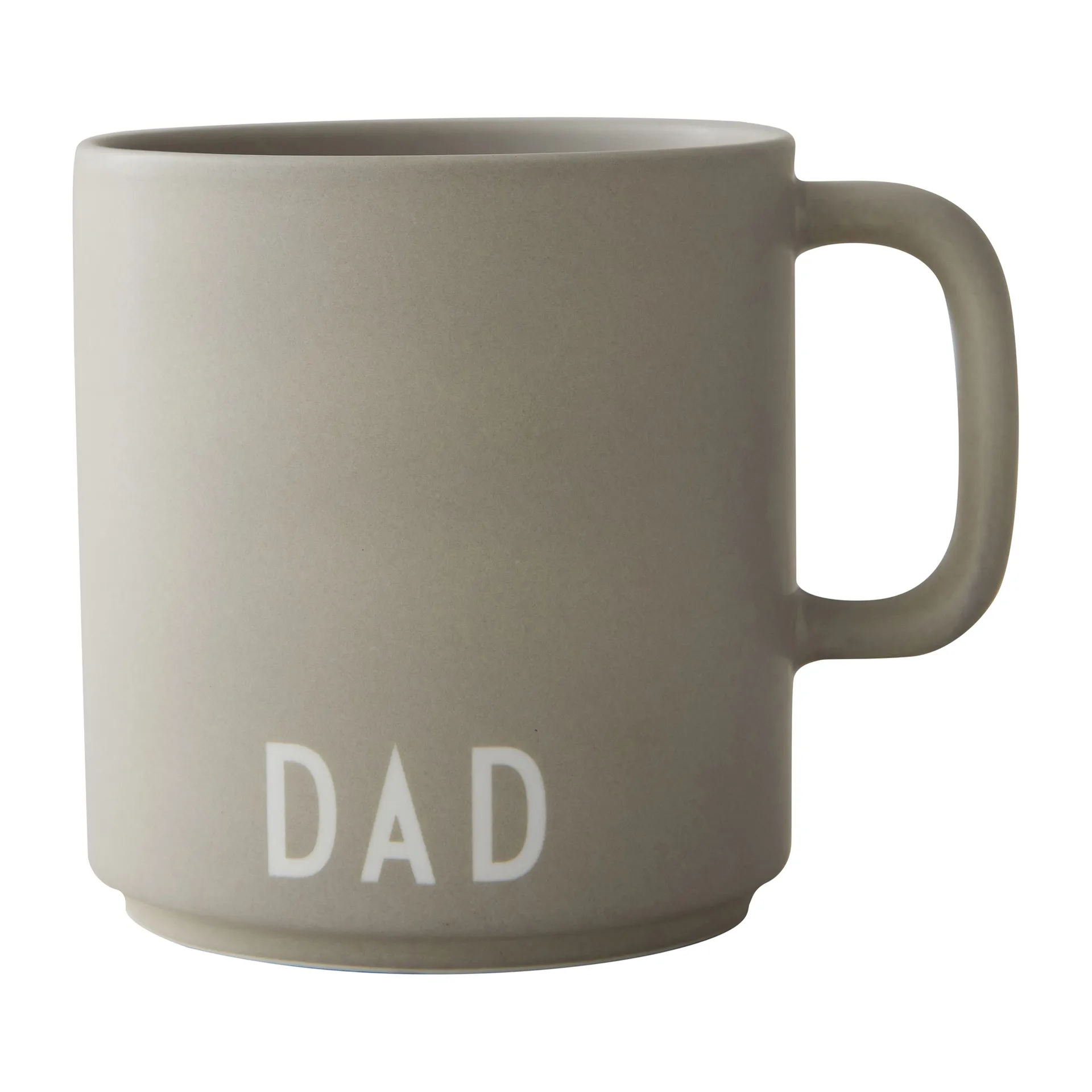 Design Letters favourite cup with handle 25 cl, Cool grey Design Letters