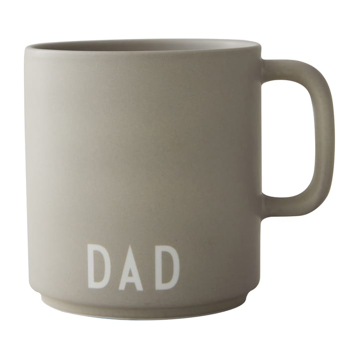 Design Letters favourite cup with handle 25 cl - Cool grey - Design Letters