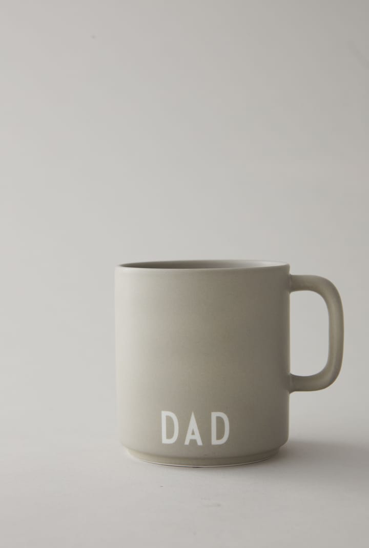 Design Letters favourite cup with handle 25 cl - Cool grey - Design Letters