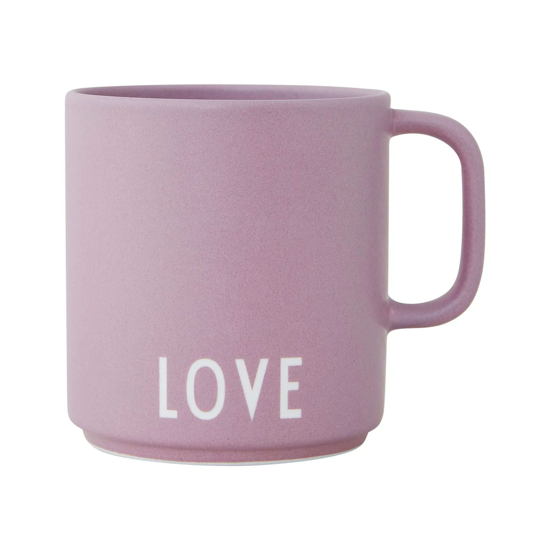 Design Letters favourite cup with handle 25 cl, Love-lavender Design Letters