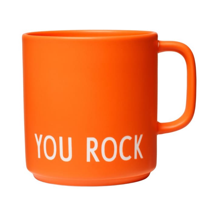 Design Letters favourite cup with handle 25 cl - Orange - Design Letters