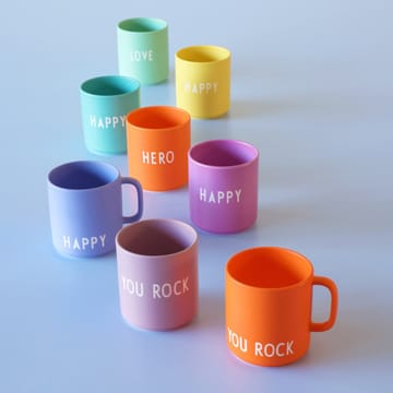 Design Letters favourite cup with handle 25 cl - Orange - Design Letters