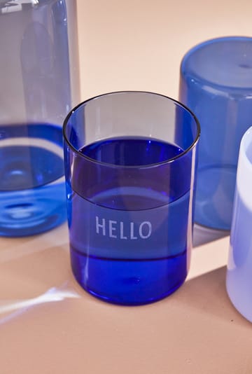 Design Letters favourite glass 35 cl - Blue - Design Letters