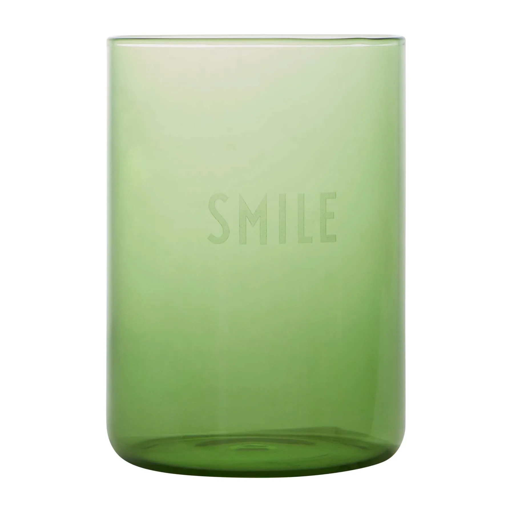 Design Letters favourite glass 35 cl, Smile-green Design Letters