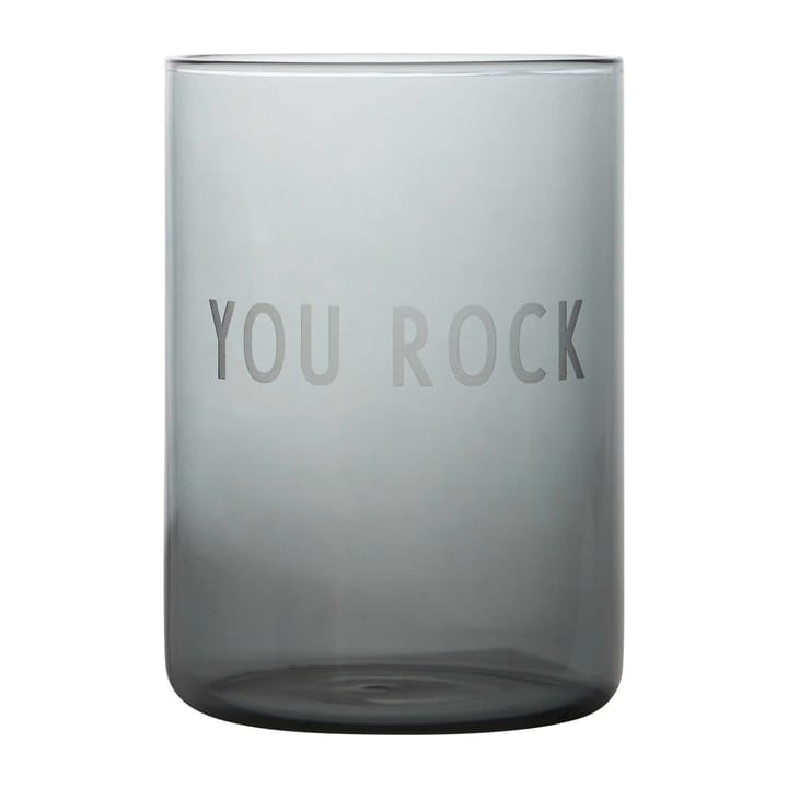 Design Letters favourite glass 35 cl - You rock-black - Design Letters