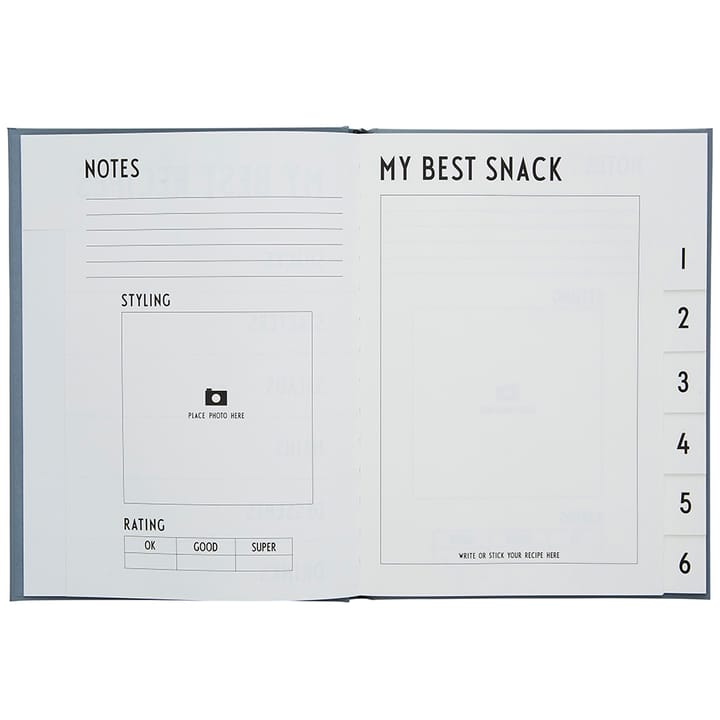 Design Letters foodie book - Grey - Design Letters