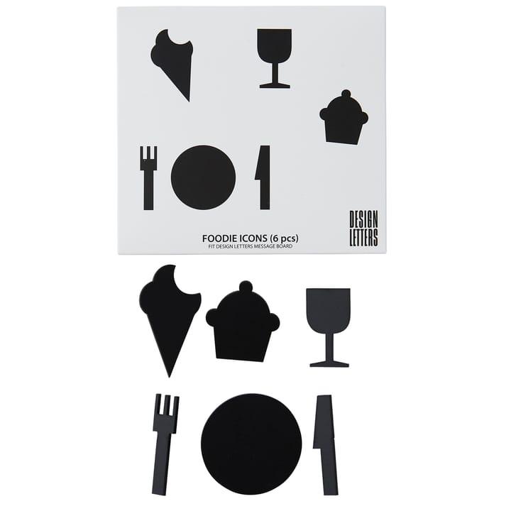 Design Letters Foodie icons - Black - Design Letters
