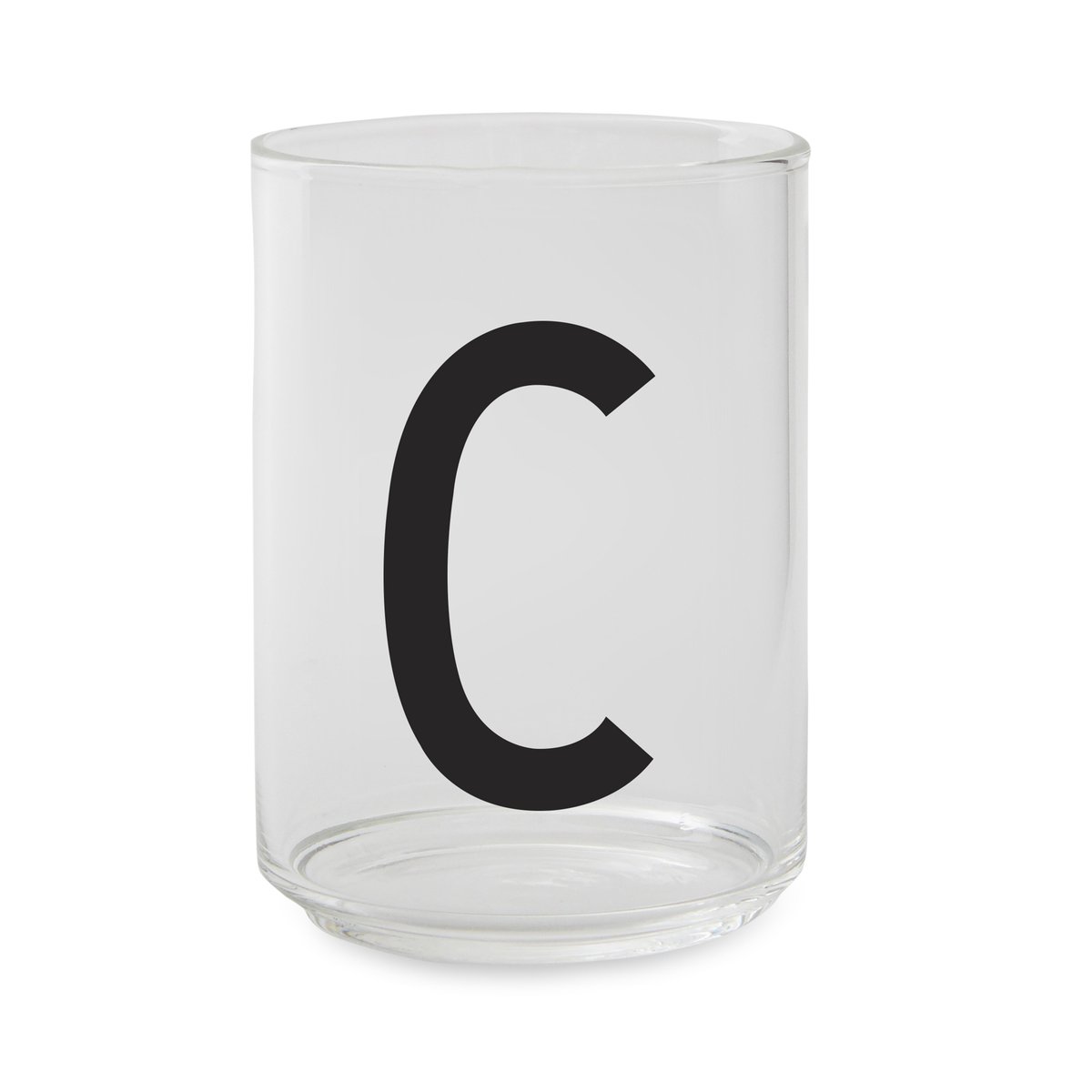 Design Letters glass C | Scandinavian Design | Drinking glasses & tumblers | Transparent