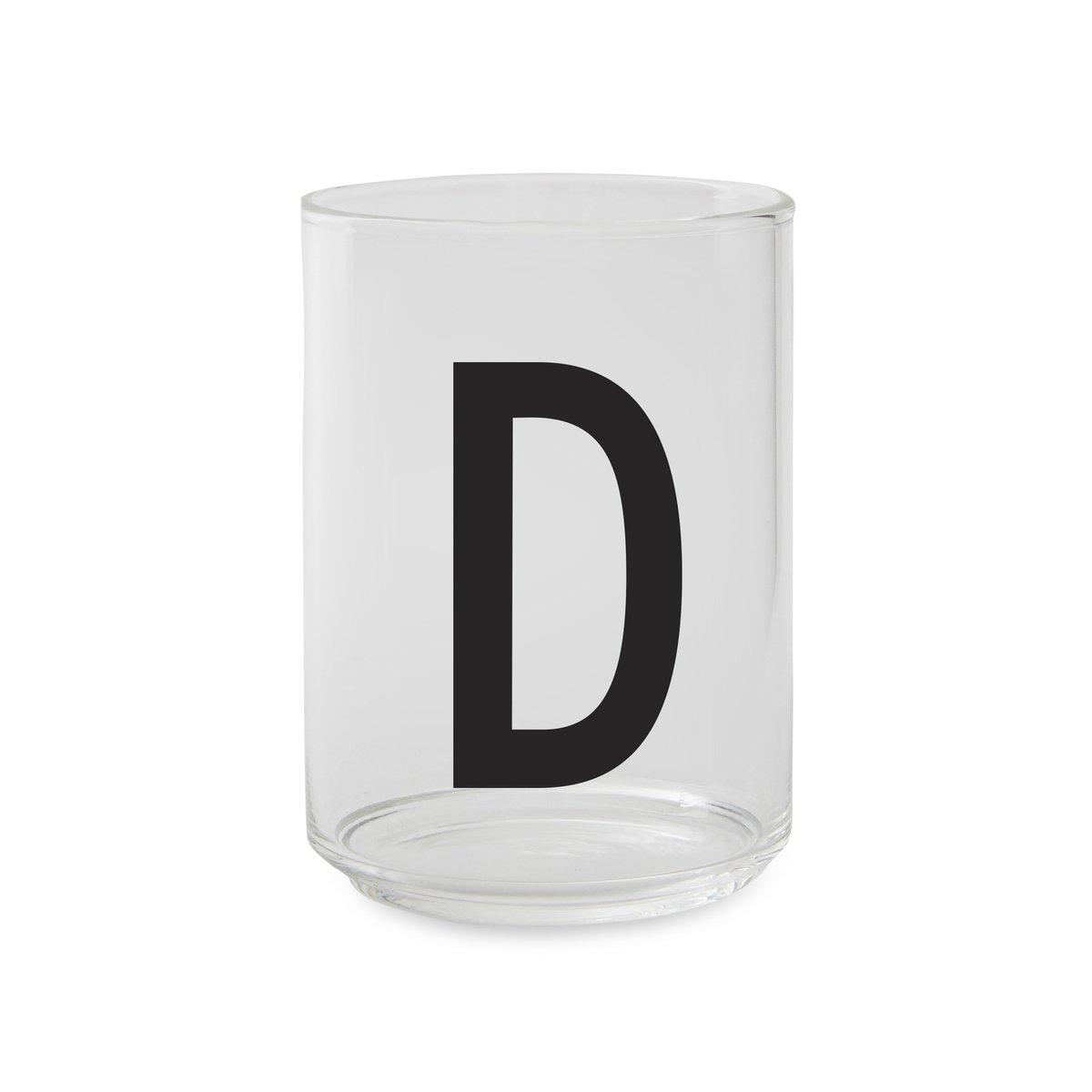 Design Letters glass D | Scandinavian Design | Drinking glasses & tumblers | Transparent