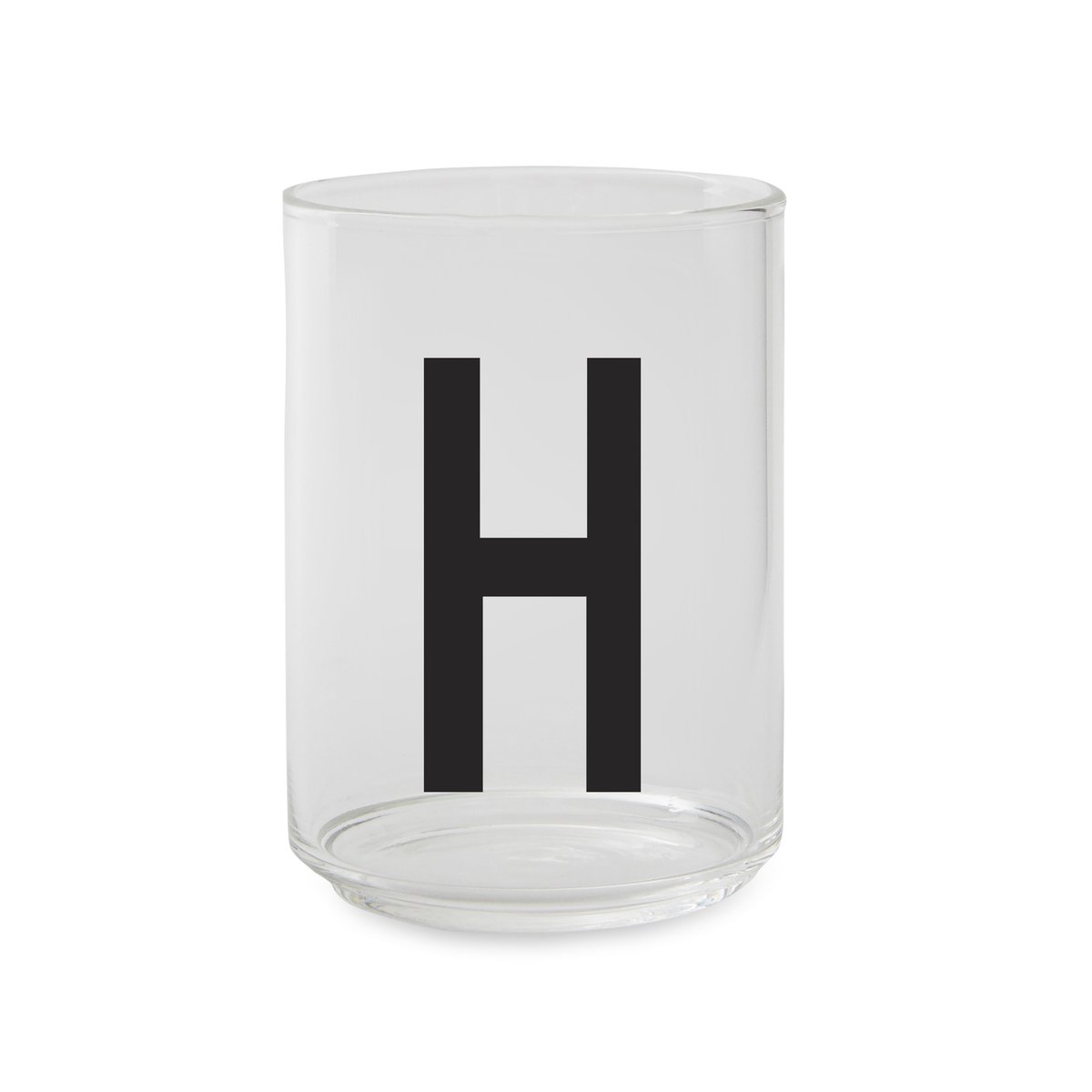 Design Letters glass H | Scandinavian Design | Drinking glasses & tumblers | Transparent