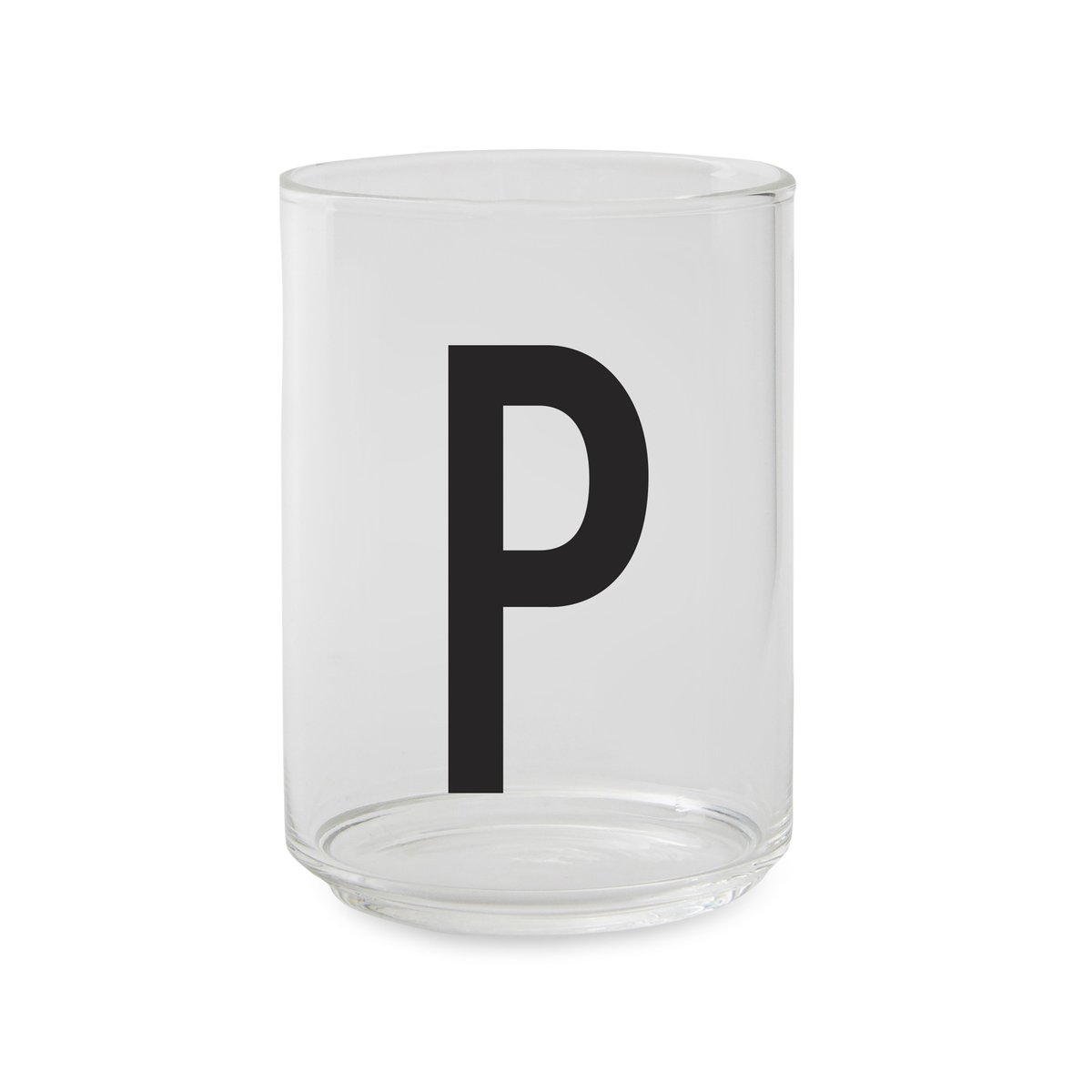 Design Letters glass P | Scandinavian Design | Drinking glasses & tumblers | Transparent
