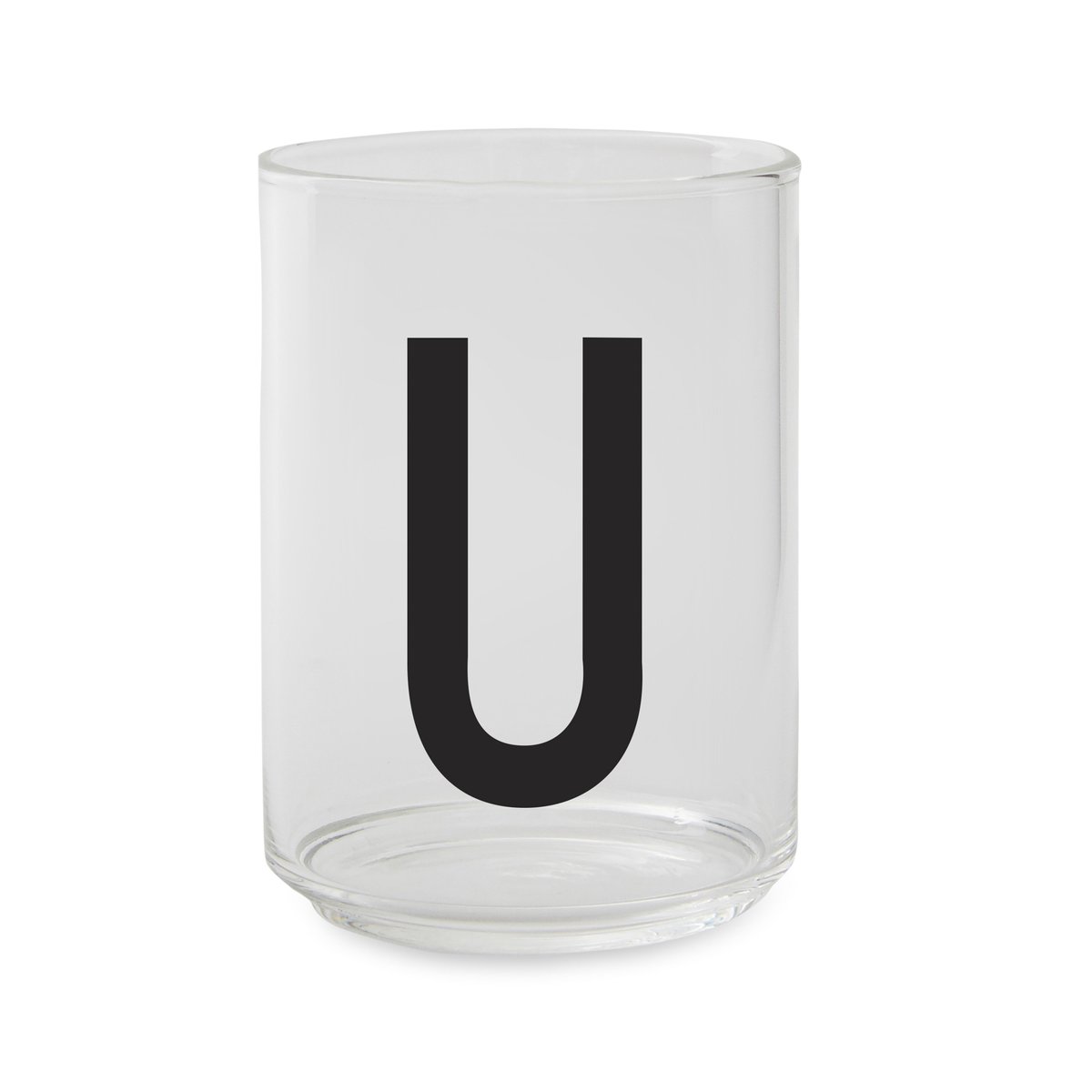 Design Letters glass U | Scandinavian Design | Drinking glasses & tumblers | Transparent
