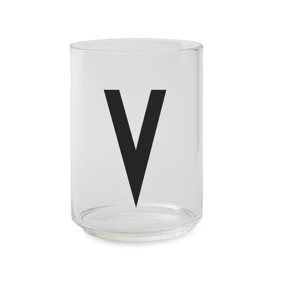 Design Letters glass V | Scandinavian Design | Drinking glasses & tumblers | Transparent