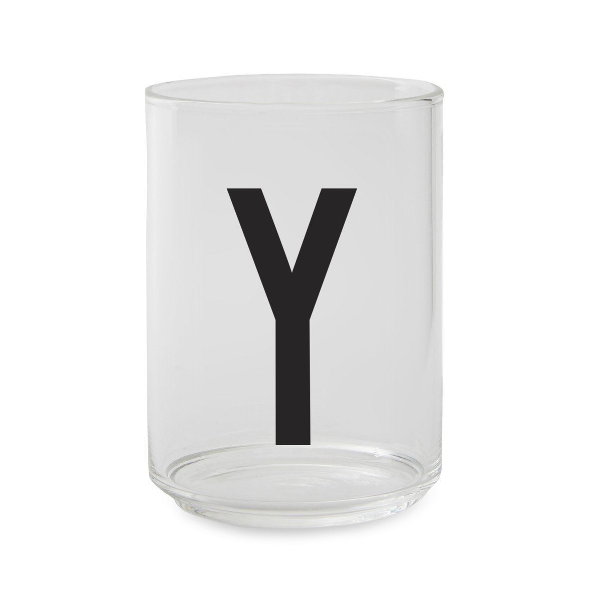 Design Letters glass Y | Scandinavian Design | Drinking glasses & tumblers | Transparent