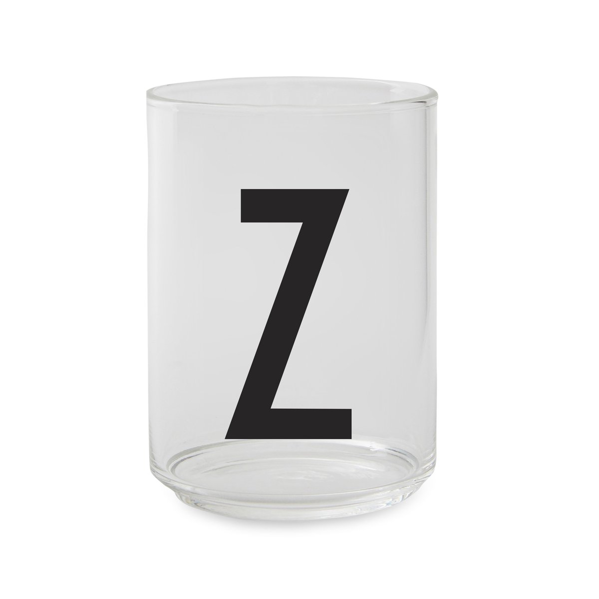 Design Letters glass Z | Scandinavian Design | Drinking glasses & tumblers | Transparent