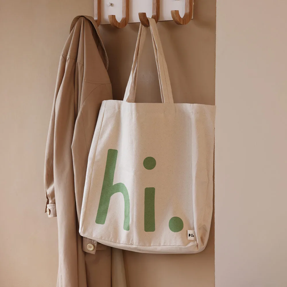 Design Letters hi. bag, Green-pink Design Letters
