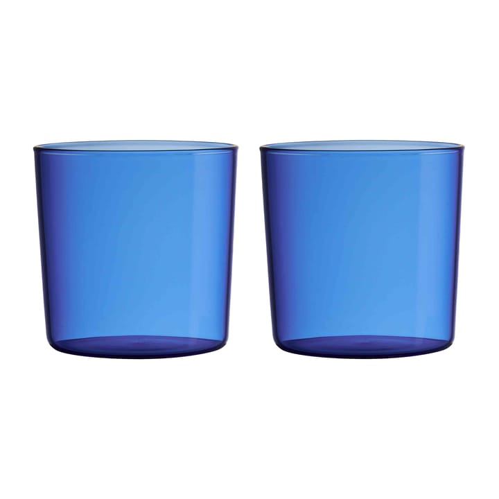 Design Letters Kids Eco drinking glass 2-pack - Blue - Design Letters